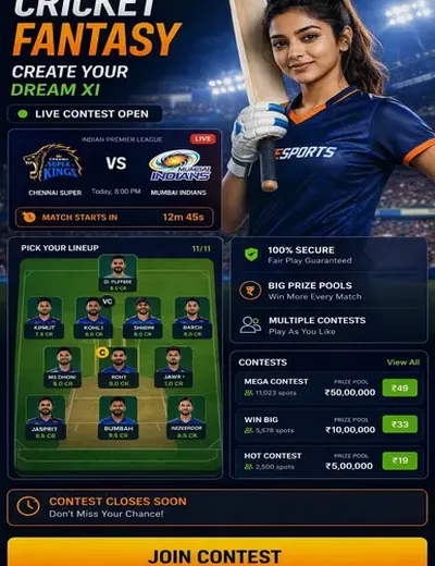 Bdgwin (bdgwincom) fantasy cricket & matchday visual 3